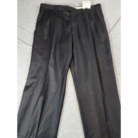 Hart Schaffner Marx Other - Hart Schaffner Marx Gold Dress Pants Men 40 Grey NEW Merino Wool unhemmed Pleat